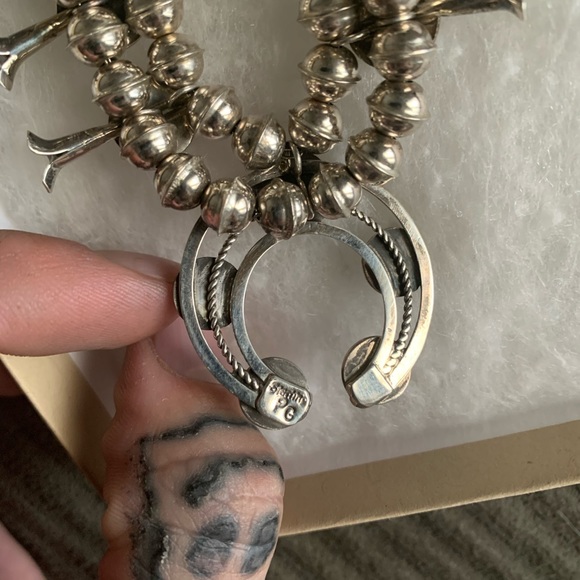 VintAge Turqouise coral squash blossom - Picture 7 of 7